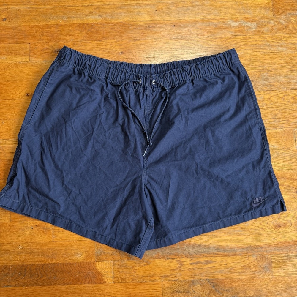 Nike Club Woven Flow Shorts Navy Blue Pockets Drawstring HJ1946-451 Men's 2XL